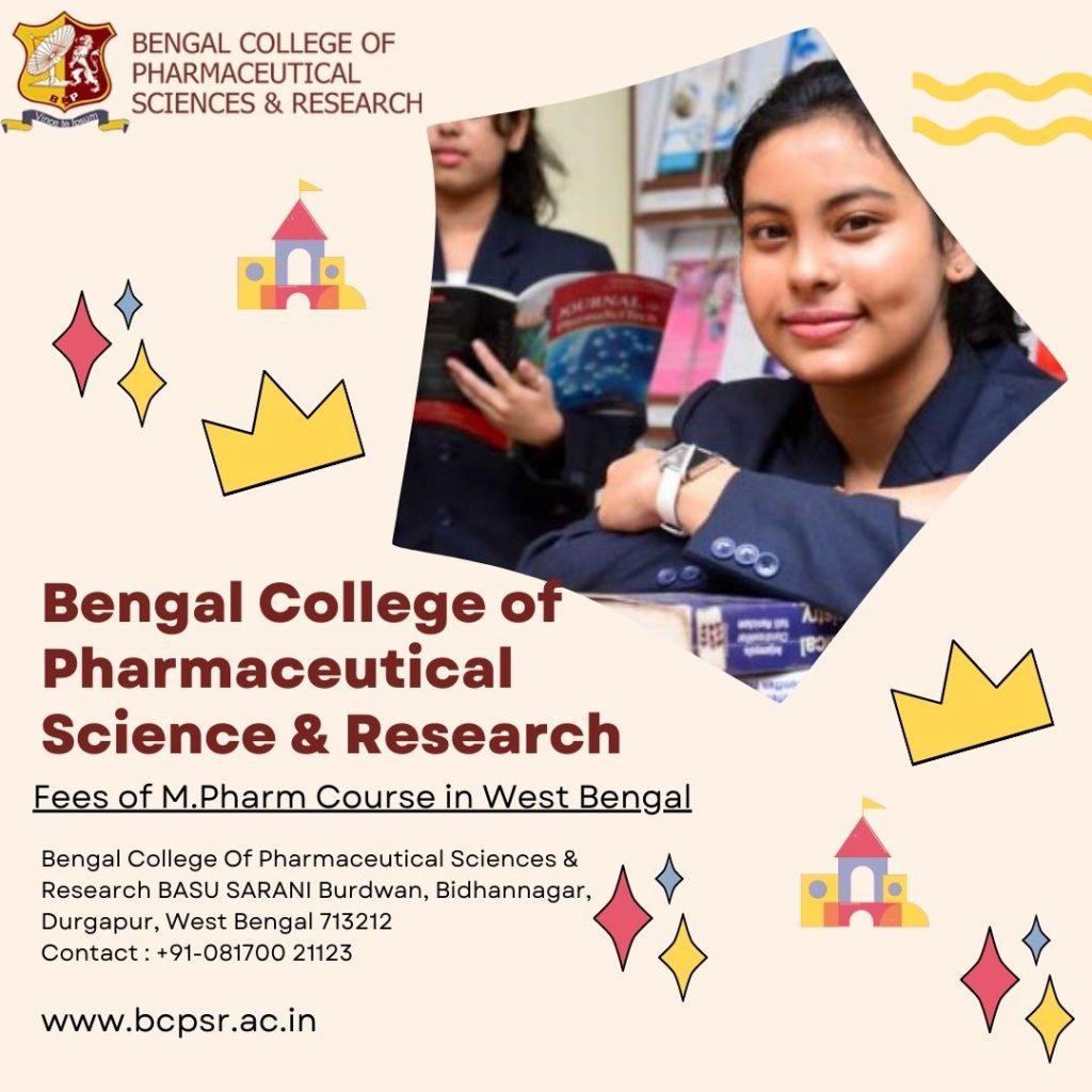 Fee of M.Pharm Course in West Bengal